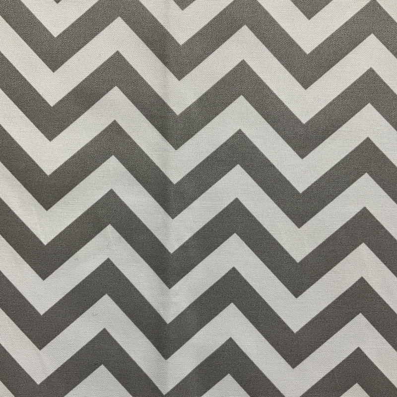 Premier Prints Indoor/Outdoor Zig Zag Grey | Medium Weight Outdoor Fabric | Home Decor Fabric | 54" Wide