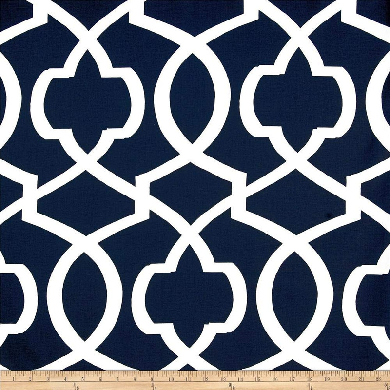 Premier Prints Morrow Navy/White | Medium Weight Duck Fabric | Home Decor Fabric | 54" Wide