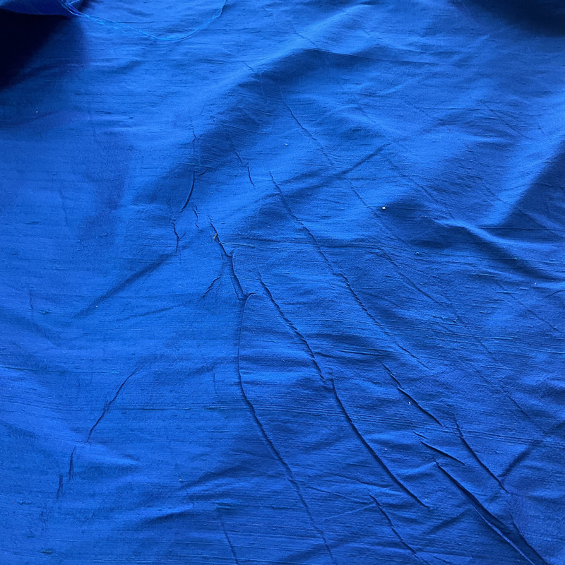 Dupioni Silk Fabric Royal Blue | Lightweight Dupioni Fabric | Home Decor Fabric | 54" Wide