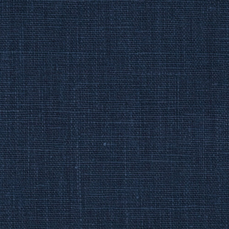 European 100% Washed Linen Navy | Home Decor Fabric | 56" Wide