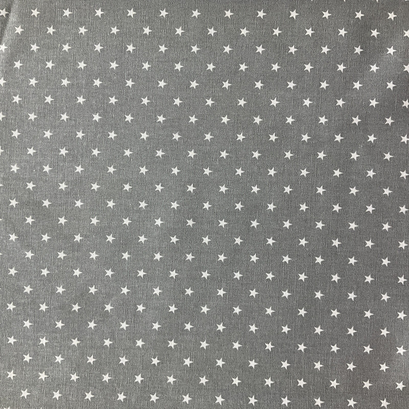 Premier Prints Mini Stars Storm/White | Medium Weight Duck Fabric | Home Decor Fabric | 54" Wide