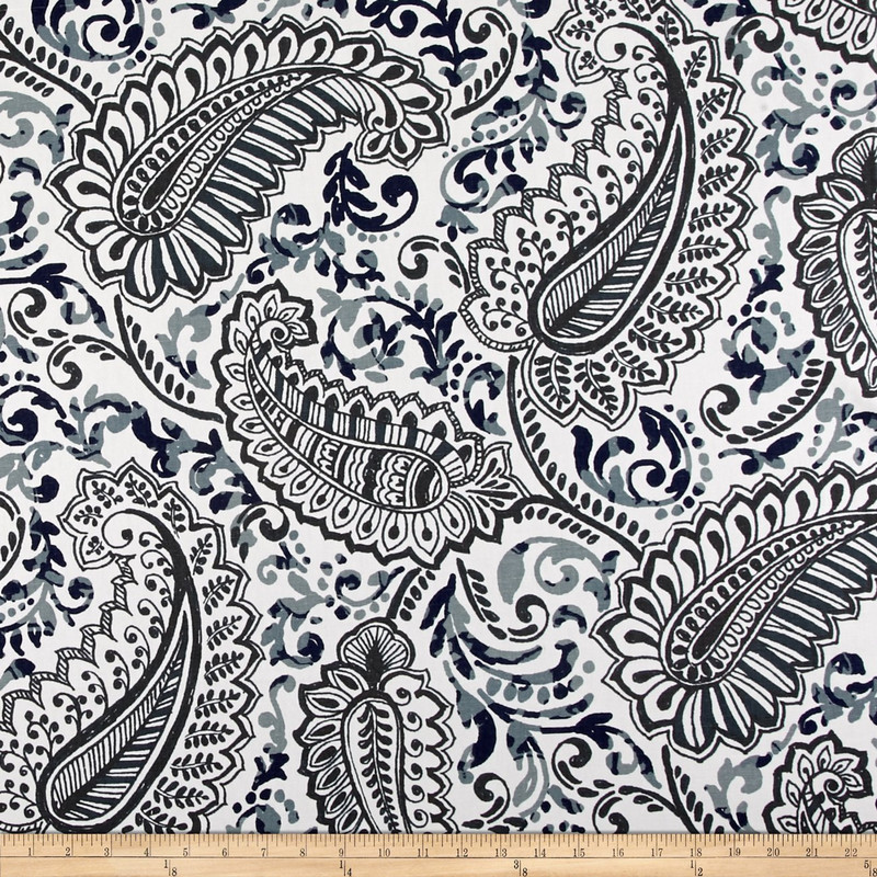 Premier Prints Shannon Vintage Indigo | Medium Weight Duck Fabric | Home Decor Fabric | 54" Wide