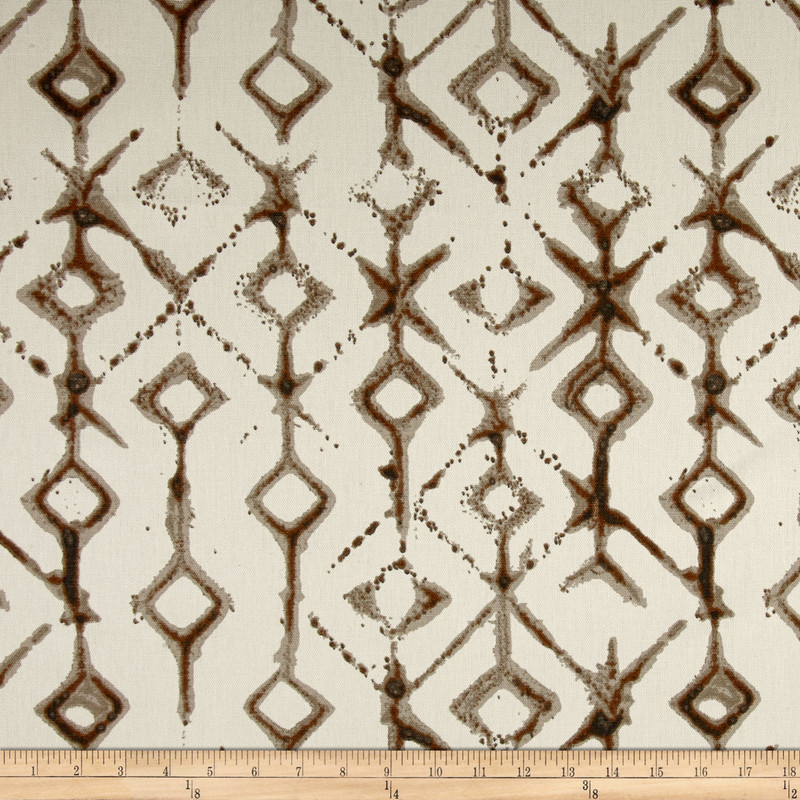 Premier Prints Tribal Macon Caramel | Medium Weight Duck Fabric | Home Decor Fabric | 54" Wide