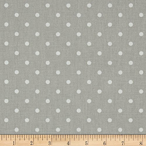 Premier Prints Mini Dot French Grey/White | Medium Weight Duck Fabric | Home Decor Fabric | 54" Wide