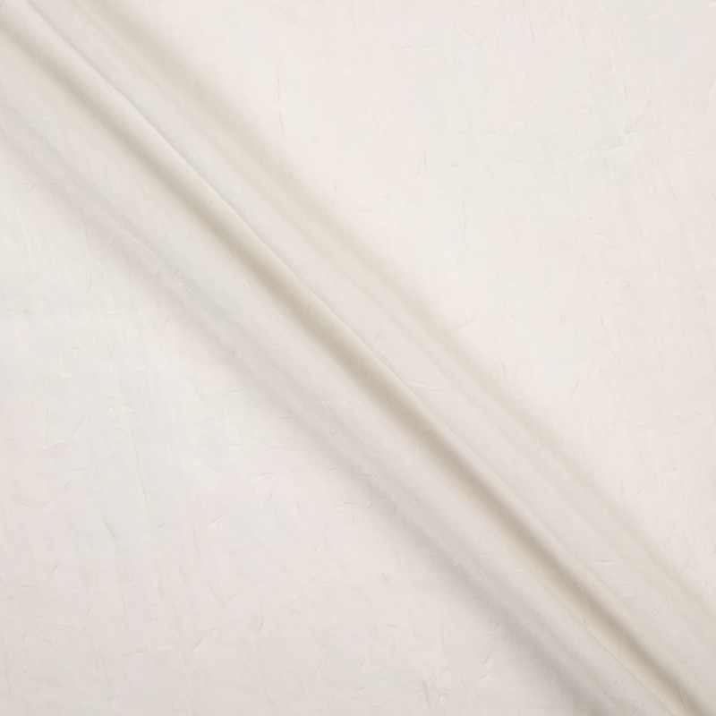 108" Crushed Sheer Voile Ivory | Very Lightweight Voile Fabric | Home Decor Fabric | 108" Wide