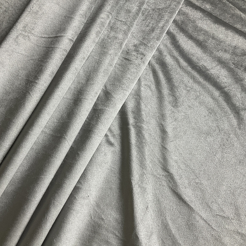 Plush Darling Velvet Silver | Heavyweight Velvet Fabric | Home Decor Fabric | 55" Wide