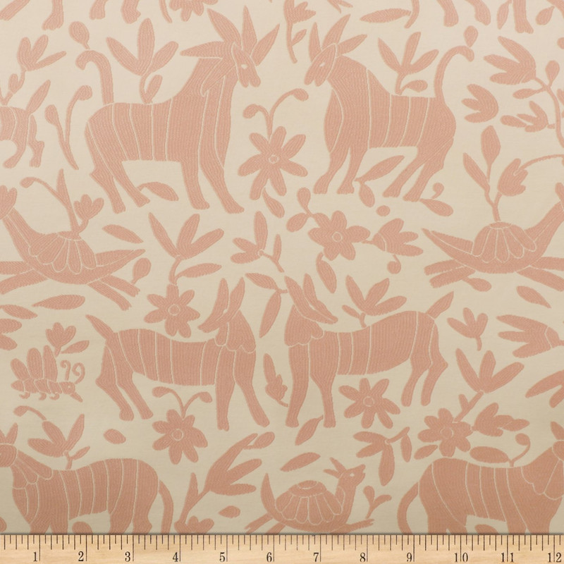 Artistry Fiesta Tribal Jacquard Blush | Very Heavyweight Jacquard Fabric | Home Decor Fabric | 55" Wide