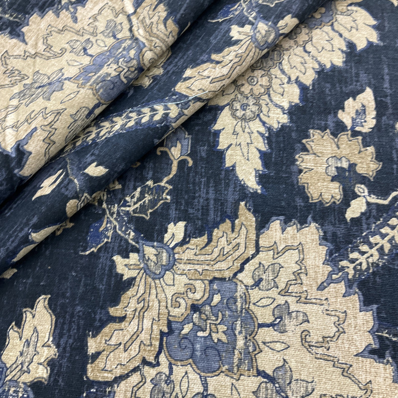 Waverly Castleford Indigo Duck | Medium Weight Duck Fabric | Home Decor Fabric | 54" Wide