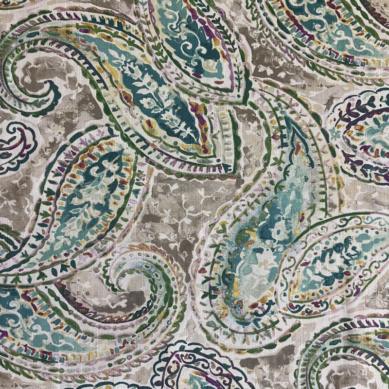 Kelly Ripa Home Bright & Lively Seaglass | Medium Weight Duck Fabric | Home Decor Fabric | 54" Wide