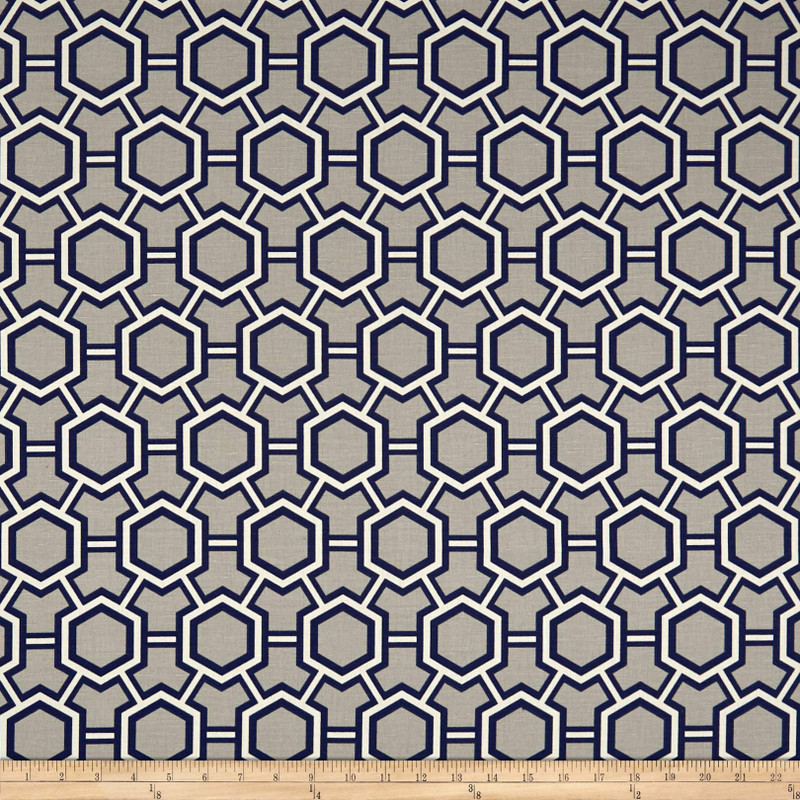 Kravet Basics Jonathan Adler Courbet 511 Storm | Medium Weight Basketweave Fabric | Home Decor Fabric | 57" Wide