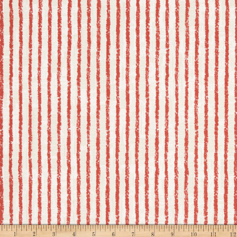 Magnolia Home Outdoor Duval Red | Medium/Heavyweight Outdoor Fabric | Home Decor Fabric | 54" Wide