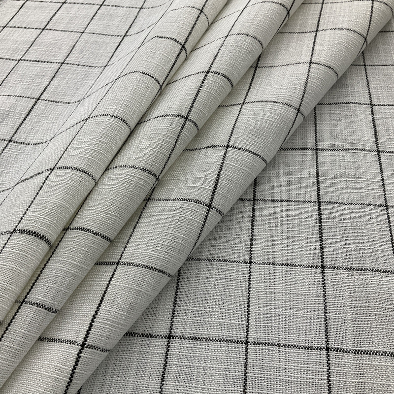 Performance+ Concord Pane Woven Domino | Heavyweight Woven Fabric | Home Decor Fabric | 57" Wide