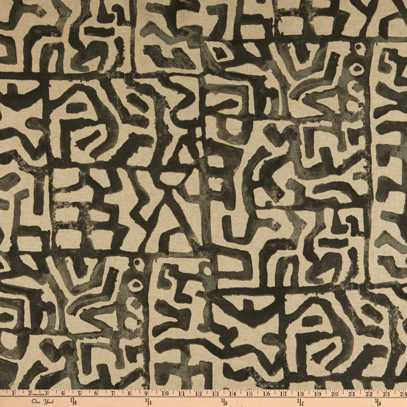 P Kaufmann Adir Graphite | Medium/Heavyweight Duck Fabric | Home Decor Fabric | 54" Wide