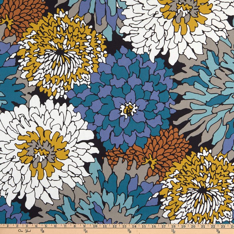 Magnolia Home Fashions Vincent Cotton Duck Provence | Medium Weight Duck Fabric | Home Decor Fabric | 54" Wide