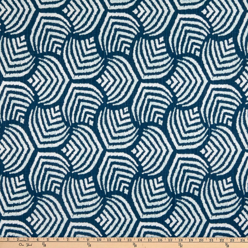 Premier Prints Sea Jewel Slub Canvas Italian Denim | Medium/Heavyweight Canvas Fabric | Home Decor Fabric | 54" Wide