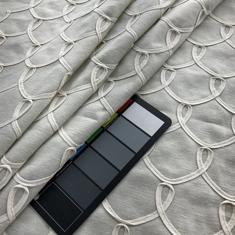 Waverly Penelope Embroidered Cloud | Medium/Heavyweight Woven Fabric | Home Decor Fabric | 54" Wide