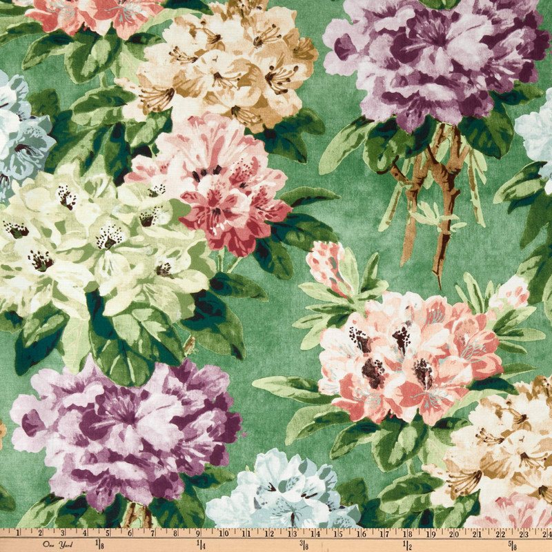 P Kaufmann Digital Traviata Slub Duck Jardin | Duck | Home Decor Fabric | 54" Wide