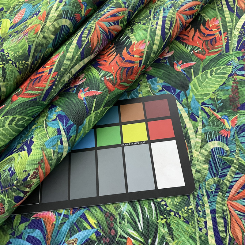 Ottertex Canvas Printed Waterproof Jungle Multi | Heavyweight Outdoor, Canvas Fabric | Home Decor Fabric | 60" Wide