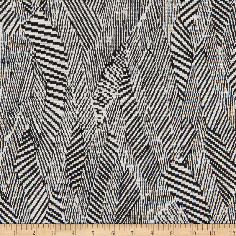 Hilary Farr Skintillate Jacquard Onyx | Medium/Heavyweight Jacquard Fabric | Home Decor Fabric | 56" Wide