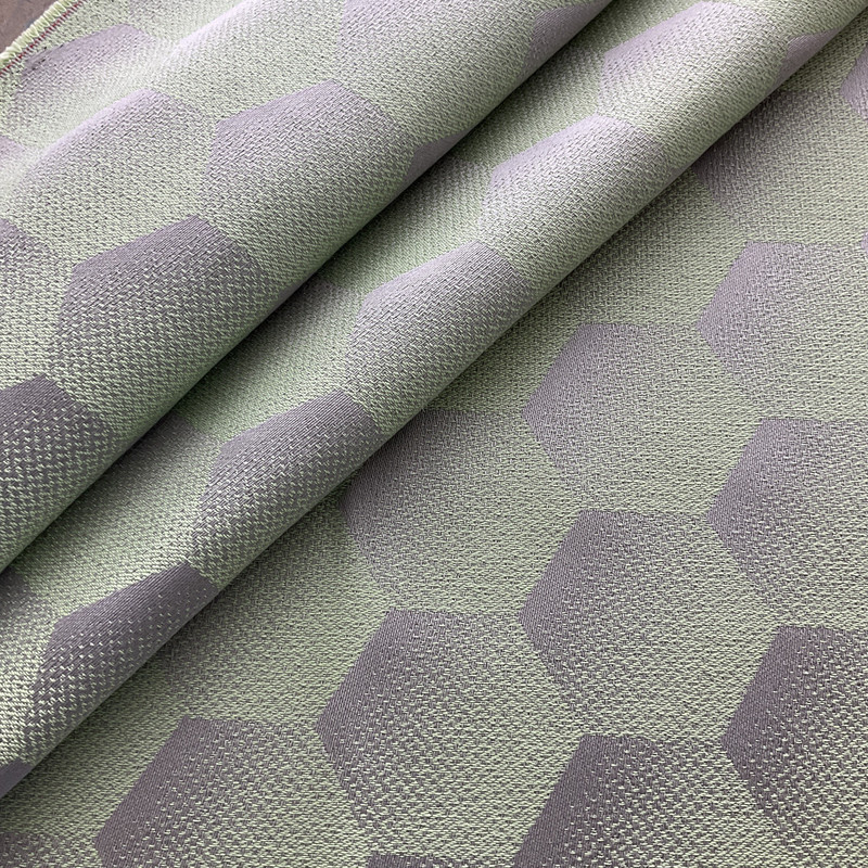 Sunbrella European HEXJ206 Hexagon Mint | Very Heavyweight Outdoor Fabric | Home Decor Fabric | 54" Wide
