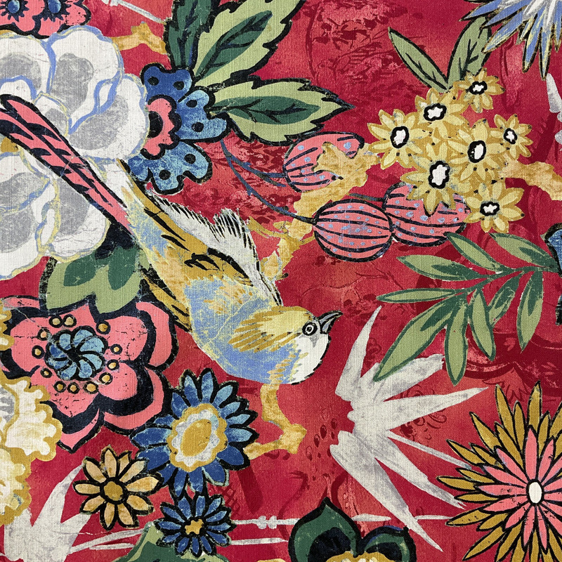 P Kaufmann Dailiang Twill Peony | Lightweight Twill Fabric | Home Decor Fabric | 54" Wide