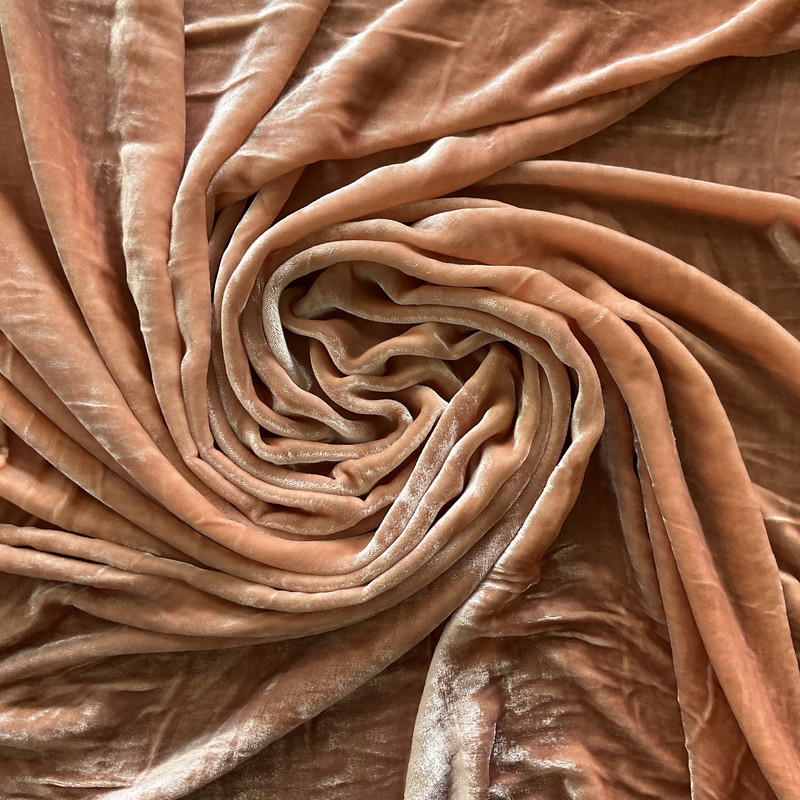 Rayon/Silk Blend Vintage Velvet Rose | Medium Weight Velvet Fabric | Home Decor Fabric | 50" Wide