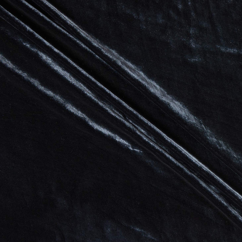 Rayon/Silk Blend Vintage Velvet Navy | Medium Weight Velvet Fabric | Home Decor Fabric | 50" Wide