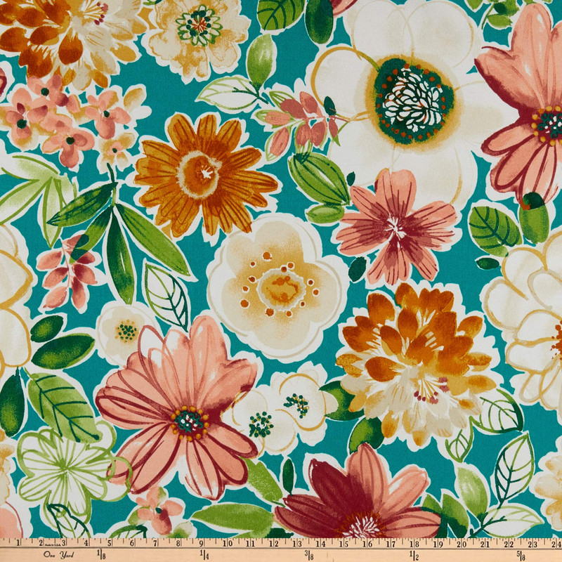 Bryant Indoor/Outdoor Tamani Julep | Lightweight Outdoor Fabric | Home Decor Fabric | 54" Wide