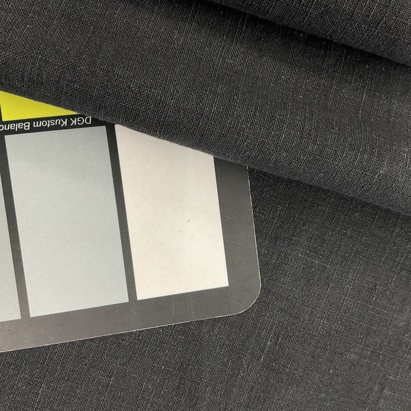 Telio Lava Linen Vintage Washed Linen Black | Lightweight Linen Fabric | Home Decor Fabric | 53" Wide