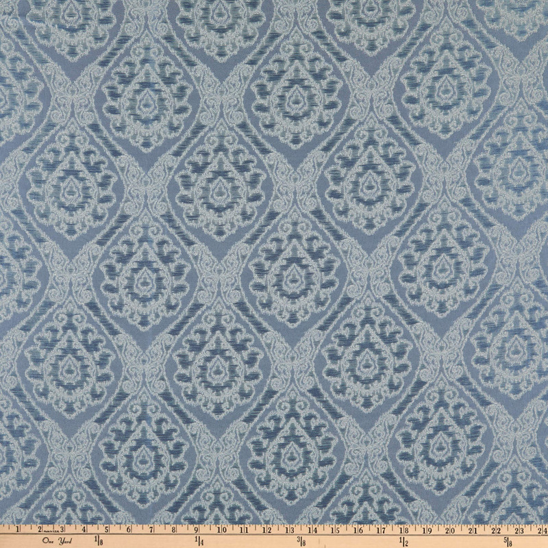 Eroica City of Joy Mumbai Jacquard Azure | Medium Weight Jacquard Fabric | Home Decor Fabric | 58" Wide