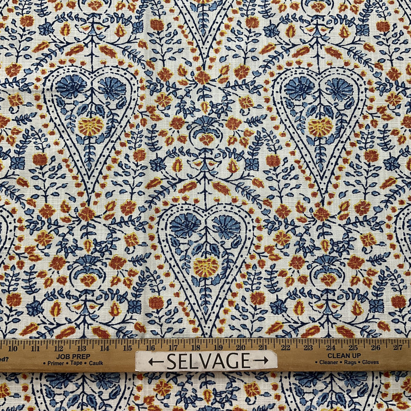 Duralee DE42511 Busun Slub Duck Blue | Lightweight Duck Fabric | Home Decor Fabric | 54" Wide