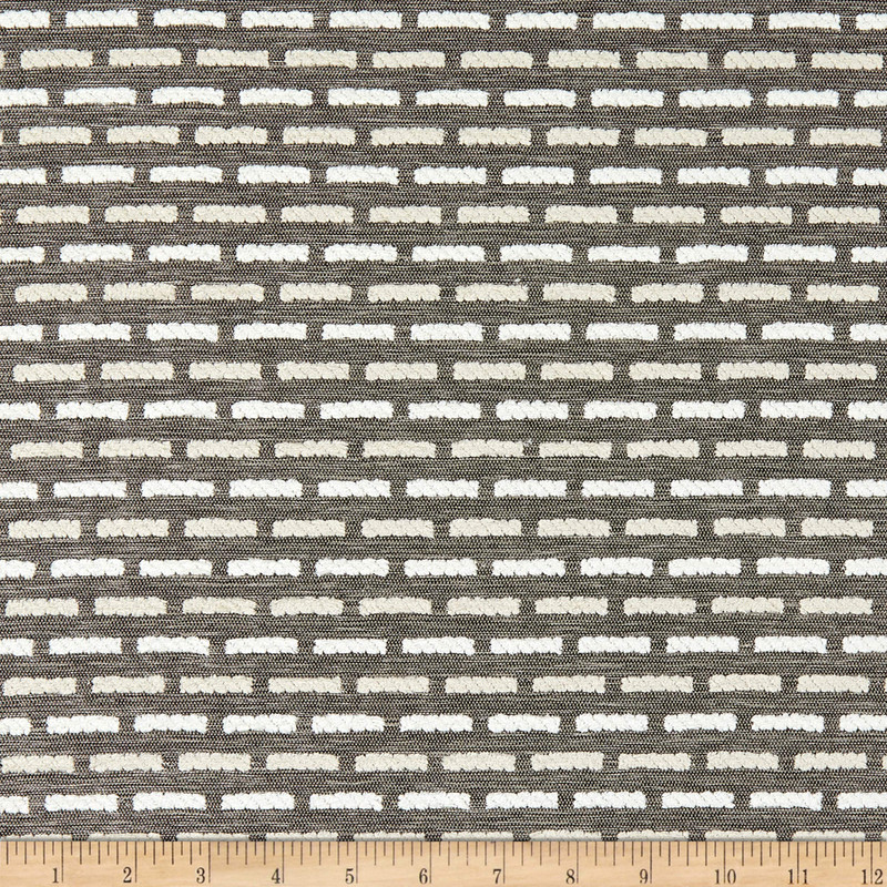 Sustain Performance Shapleigh Chenille Jacquard Stone | Medium/Heavyweight Jacquard, Chenille Fabric | Home Decor Fabric | 55.5" Wide