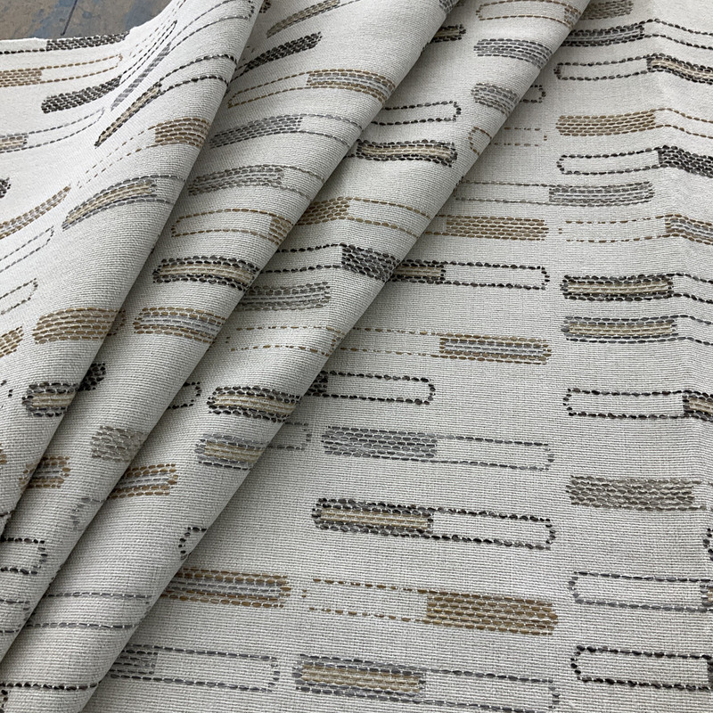 Sustain Performance Dixfield Jacquard Sand | Very Heavyweight Jacquard Fabric | Home Decor Fabric | 55.75" Wide