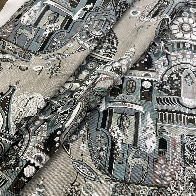 Swavelle Highclere Duck Moonlight | Medium Weight Duck Fabric | Home Decor Fabric | 54" Wide