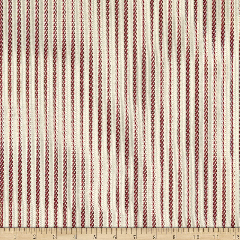 Performatex Mini Ticking Linen Outdoor Woven Santa Fe Cream | Lightweight Outdoor, Woven Fabric | Home Decor Fabric | 54" Wide