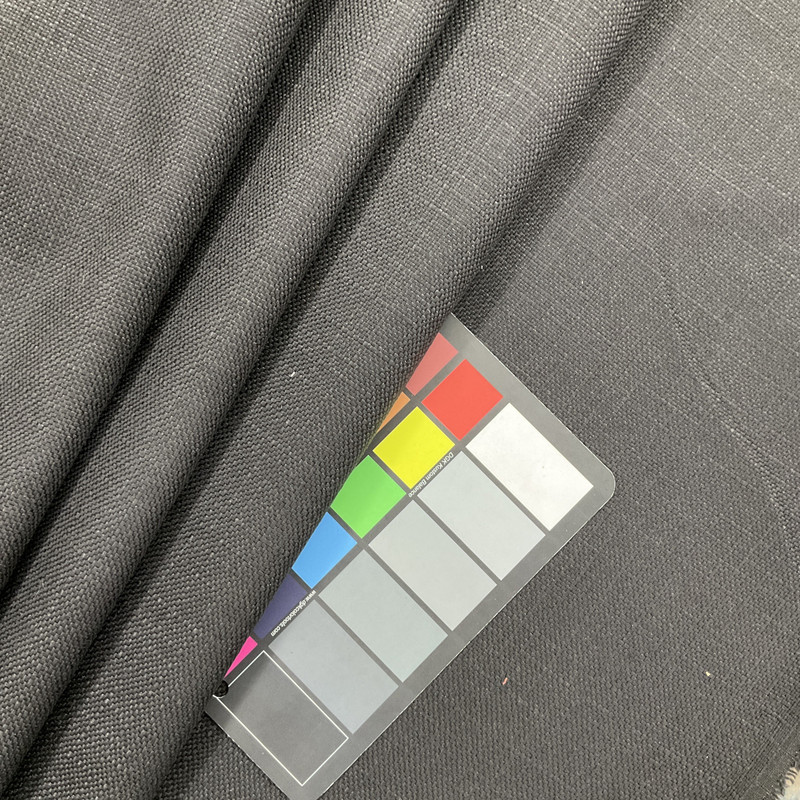 Basketweave Backed Upholstery Turbo Solid Black | Medium/Heavyweight Basketweave Fabric | Home Decor Fabric | 54" Wide