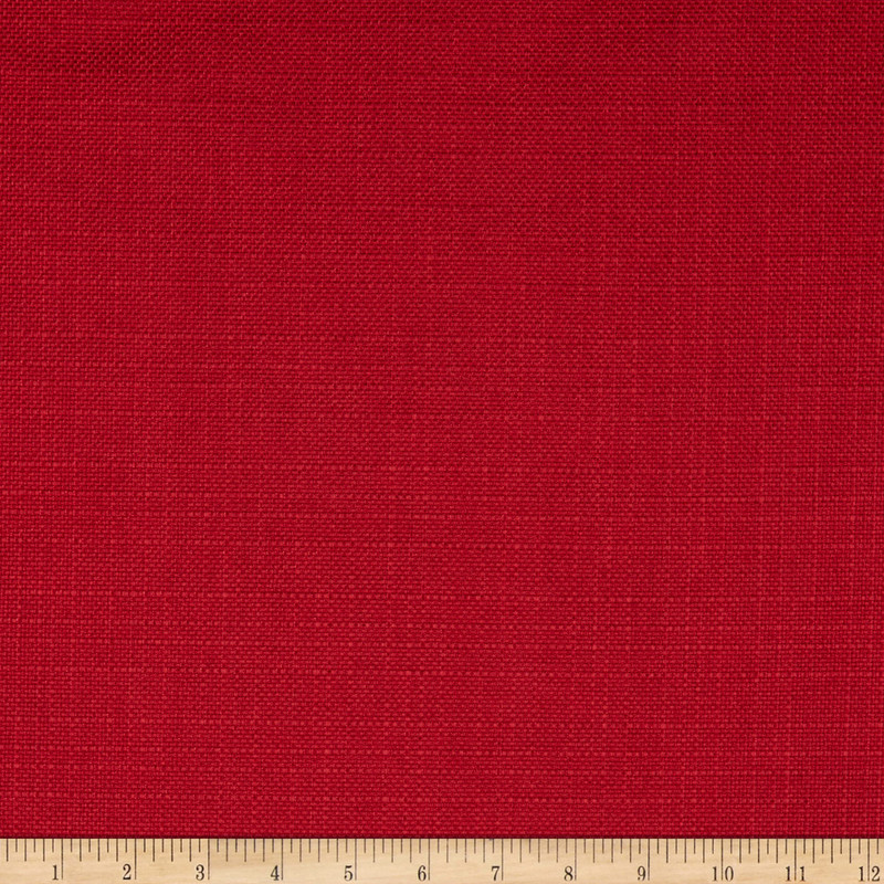 Basketweave Backed Upholstery Turbo Solid Red | Medium/Heavyweight Basketweave, Woven Fabric | Home Decor Fabric | 54" Wide