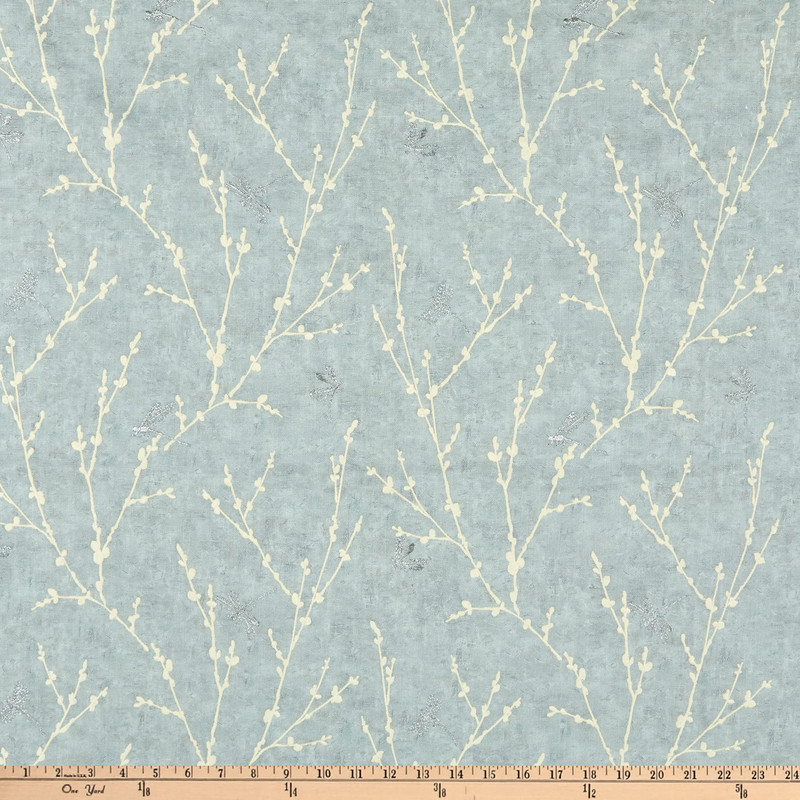 Swavelle High Flyer Embroidered Duck Rain | Medium Weight Duck Fabric | Home Decor Fabric | 54" Wide