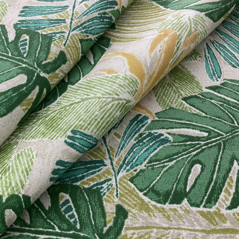 Tommy Bahama Outdoor Batik Leaves Meadow | Medium Weight Outdoor Fabric | Home Decor Fabric | 54" Wide