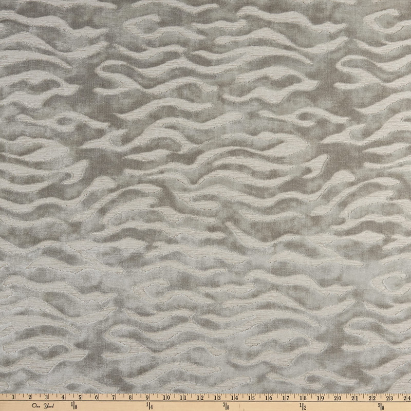 Savage Beauty Chenille Jacquard Cloud | Upholstery Fabric | Grey / Light Grey |  Heavyweight | 55" Wide | By the Yard