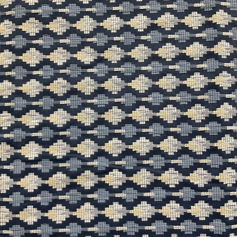 InsideOut Indoor/Outdoor Performance Halfway Rock Woven Jacquard Indigo | Very Heavyweight Outdoor, Jacquard Fabric | Home Decor Fabric | 57" Wide