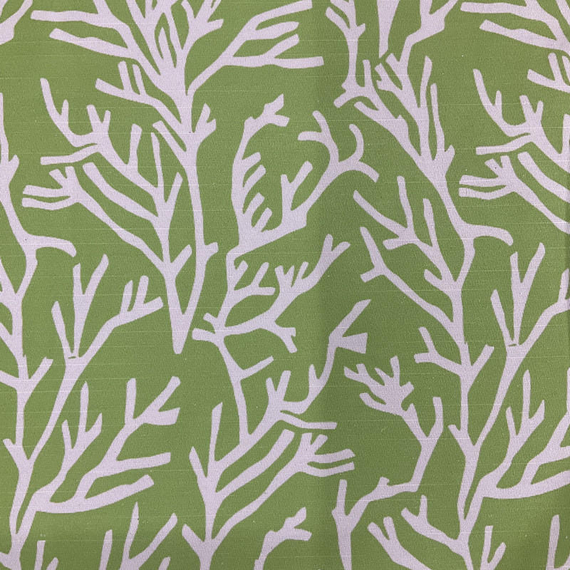 Comersan Fabrics Manglar Duck Green/White | Lightweight Duck Fabric | Home Decor Fabric | 55" Wide