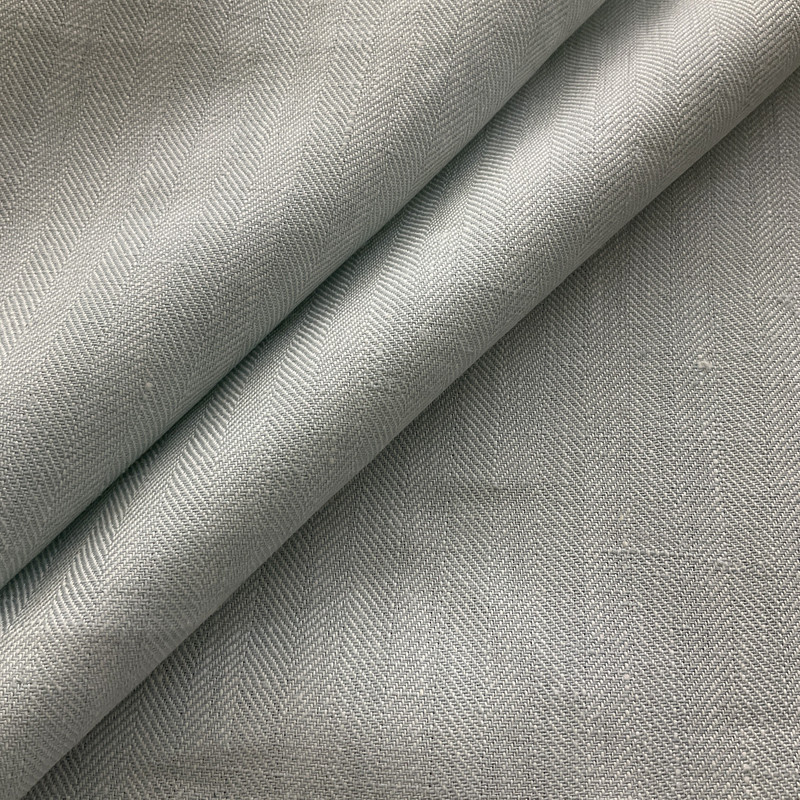 Number One Textiles Herringbone Linen Spa | Medium/Heavyweight Linen Fabric | Home Decor Fabric | 54" Wide