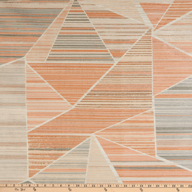 Global Geos Lukas Main HiLo Velvet Coral | Heavyweight Velvet Fabric | Home Decor Fabric | 54" Wide