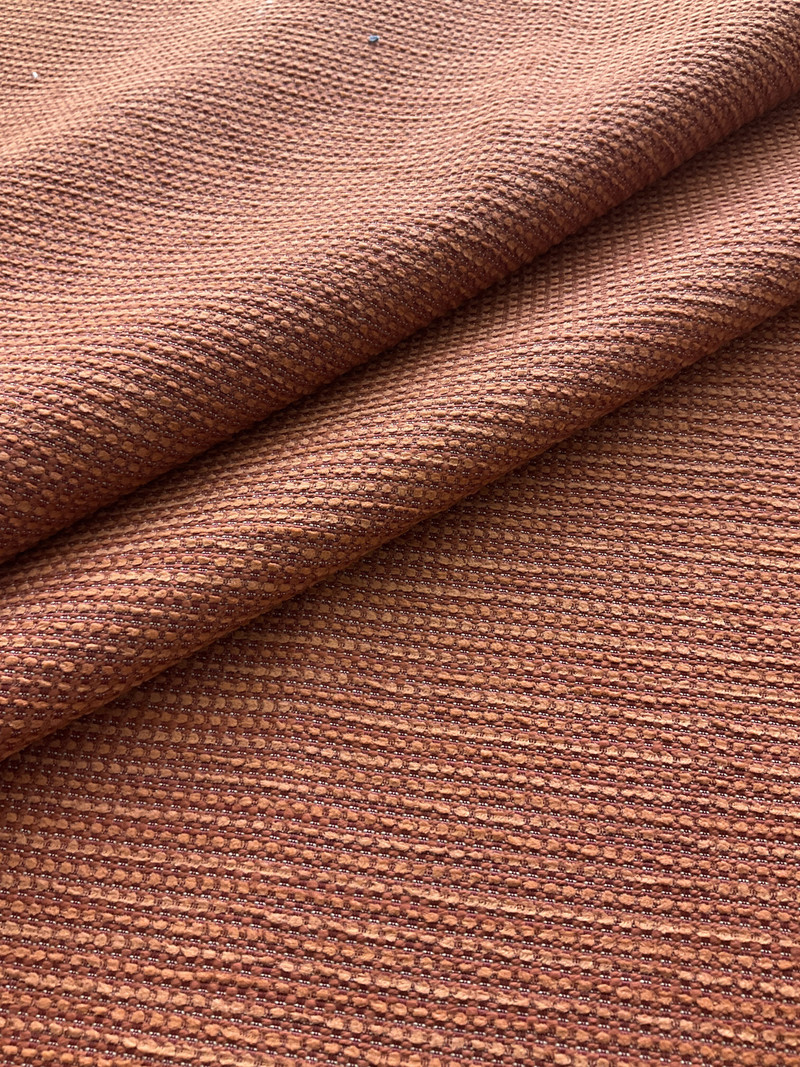 InsideOut Indoor/Outdoor Performance Coastal Willis Chenille Rust | Very Heavyweight Outdoor, Chenille Fabric | Home Decor Fabric | 56" Wide
