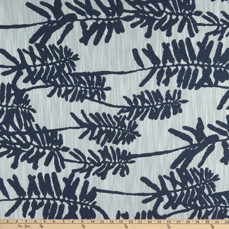 InsideOut Indoor/Outdoor Performance Coastal Calabash Woven Cadet | Very Heavyweight Outdoor, Woven Fabric | Home Decor Fabric | 56" Wide