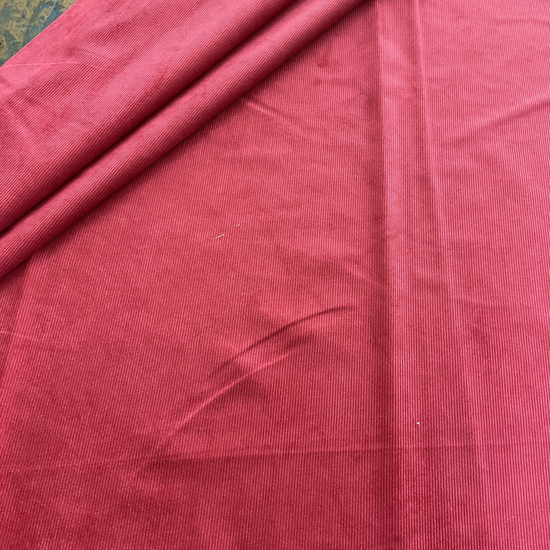 Bedford Solid Mini Corduroy Upholstery Fuschia | Medium/Heavyweight Corduroy Fabric | Home Decor Fabric | 54" Wide