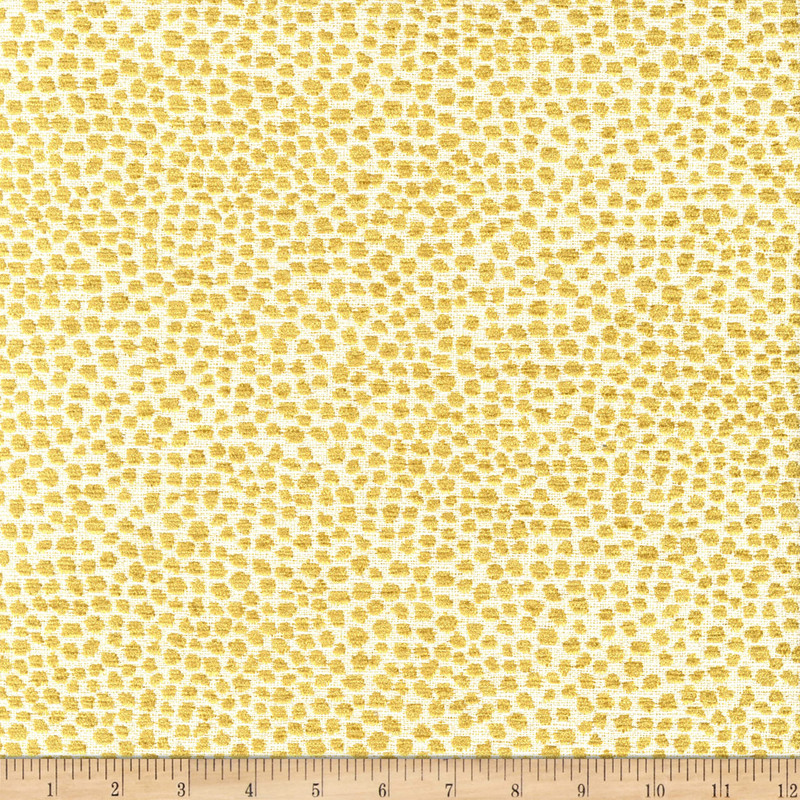 Covington Dotify Chenille Jacquard Jonquil | Very Heavyweight Jacquard, Chenille Fabric | Home Decor Fabric | 54" Wide