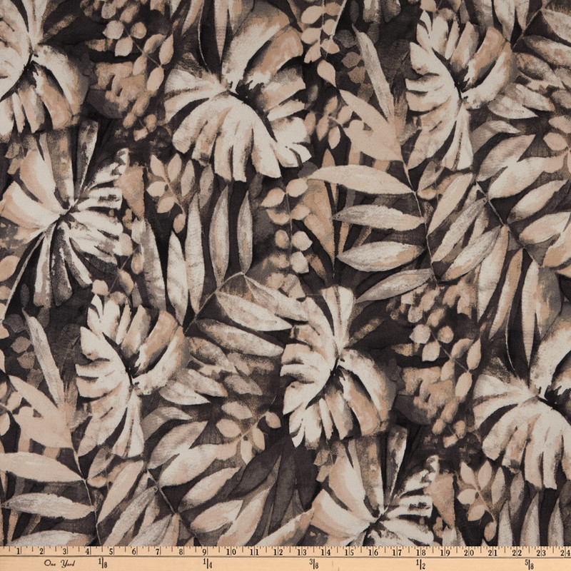 Tommy Bahama Drifting Tides Outdoor Ebony | Medium Weight Outdoor Fabric | Home Decor Fabric | 54" Wide