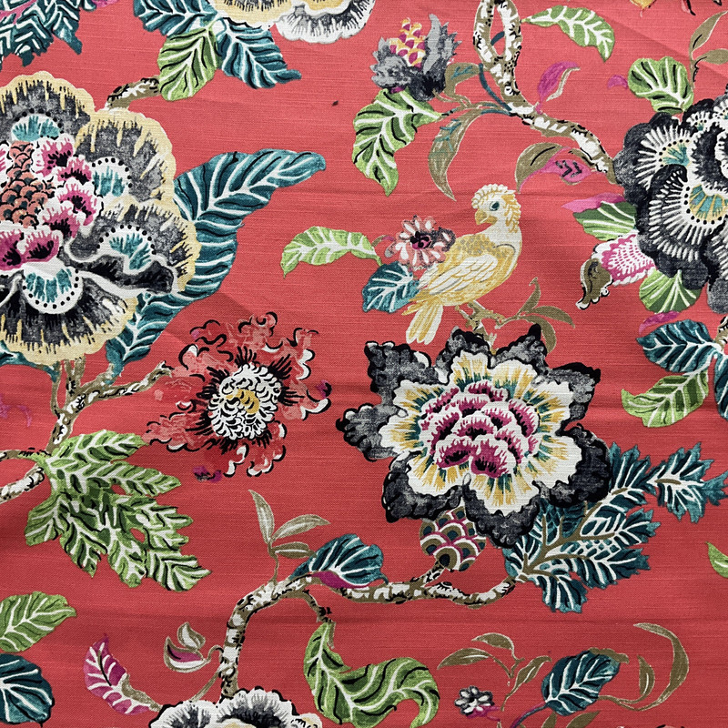 P/K Lifestyles Summer Palace Slub Duck Paprika | Medium Weight Duck Fabric | Home Decor Fabric | 54" Wide